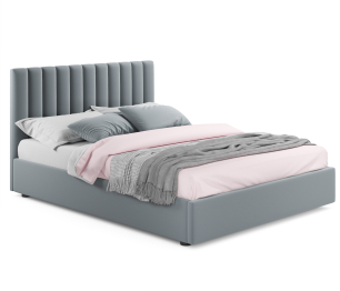 Мягкая кровать Olivia 1600 ортопедическая с матрасом PROMO