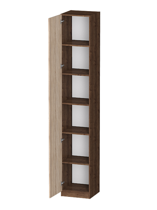 Для одежды, Распашной шкаф Лайф с полками 40*40*240 Дуб экспрессив