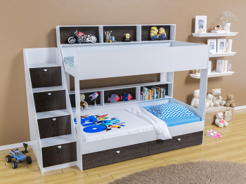 Двухъярусная кровать Golden Kids 10 белый