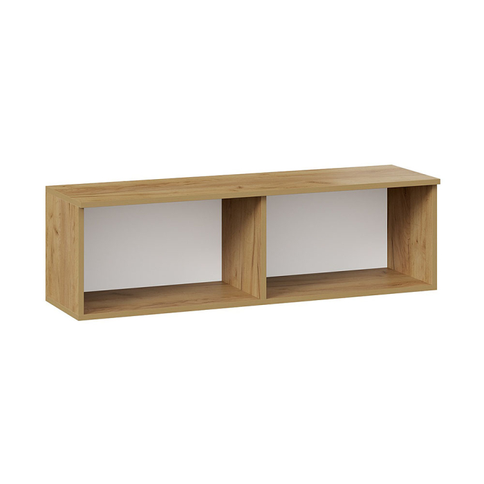 Детские полки, Шкаф настенный Хилтон 1100, дуб крафт золотой, белый матовый