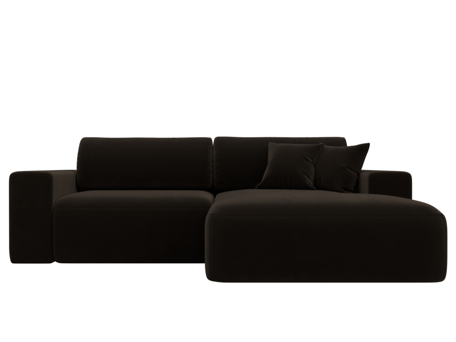 Диваны угловые в гостиную, Диван угловой Лига-036 Классик правый угол, микровельвет