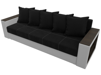 Диван прямой Дубай Лайт, микровельвет/экокожа