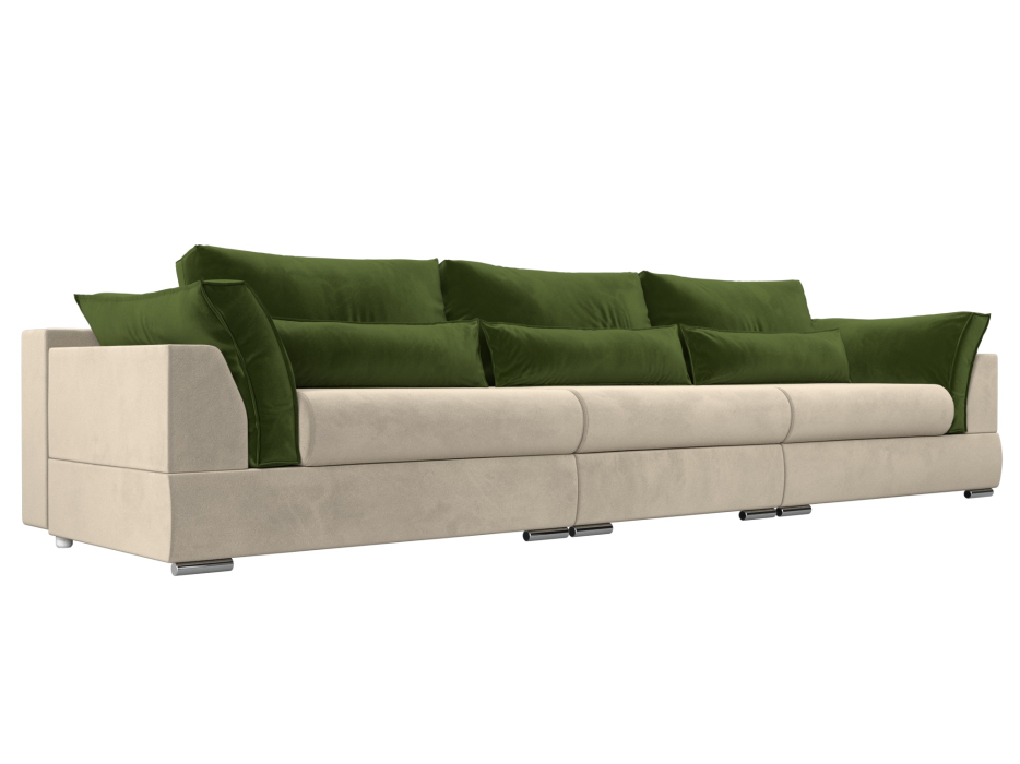 Диваны с ящиком для белья, Прямой диван Пекин Long, микровельвет