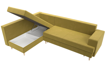 Диван угловой Сильвана левый угол, микровельвет