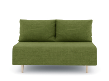 Диван прямой нераскладной Милли мини 2-х  местный без подлокотников, рогожка Люкс
