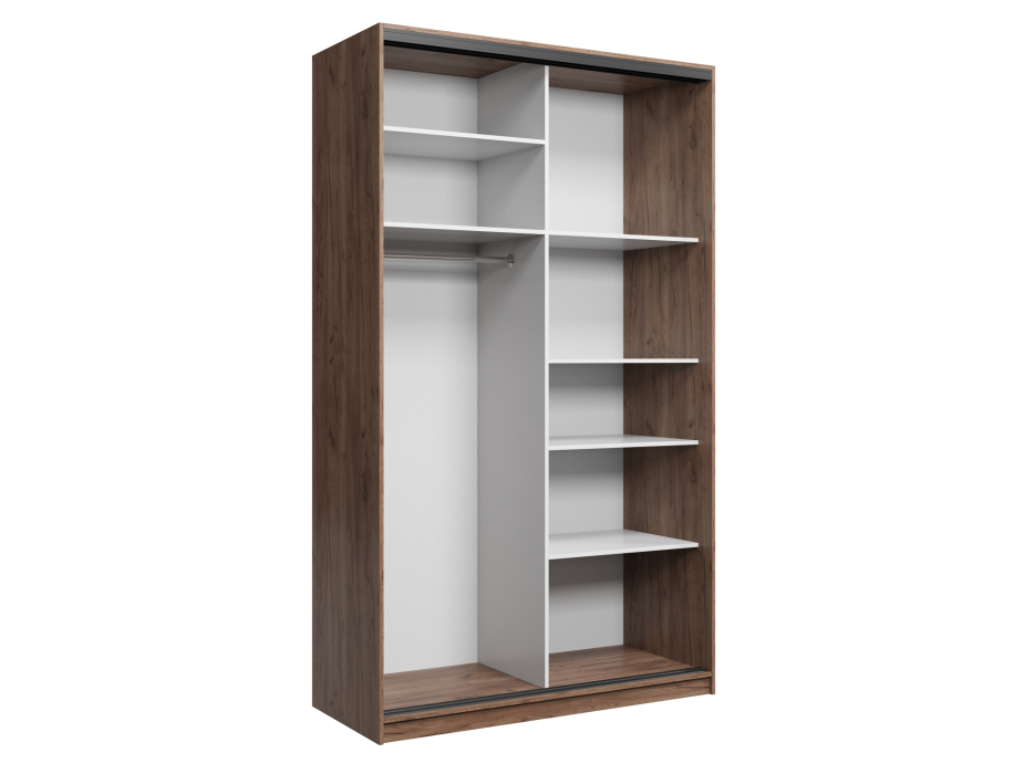 Шкафы-купе, Шкаф купе 2-х дверный АЙСБЕРГ ЛОФТ 130 +зеркало