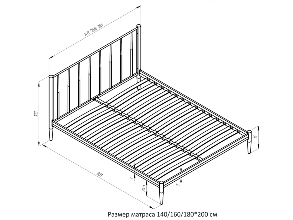 Кровати, Кровать БРИЗ 160