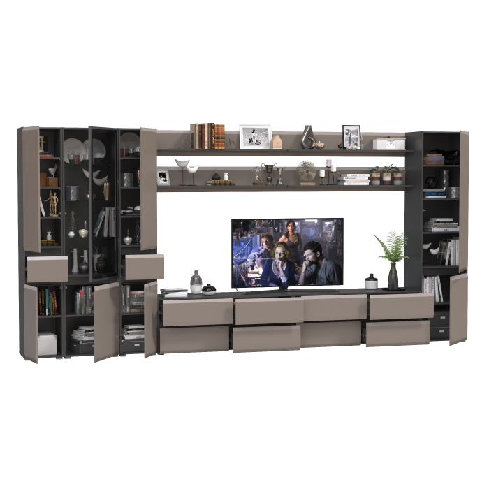 Стенки для гостиной, Сидней мебель в гостиную корпусная комплектация № 119