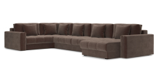Диваны угловые в гостиную, Диван П-образный Кастел