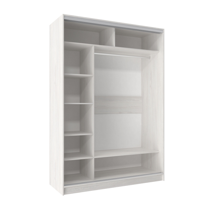 Шкафы-купе 2-х дверные, Шкаф-купе 2-дв  Домашний 1600 лдсп/лдсп  (в2295*ш1600*г595)