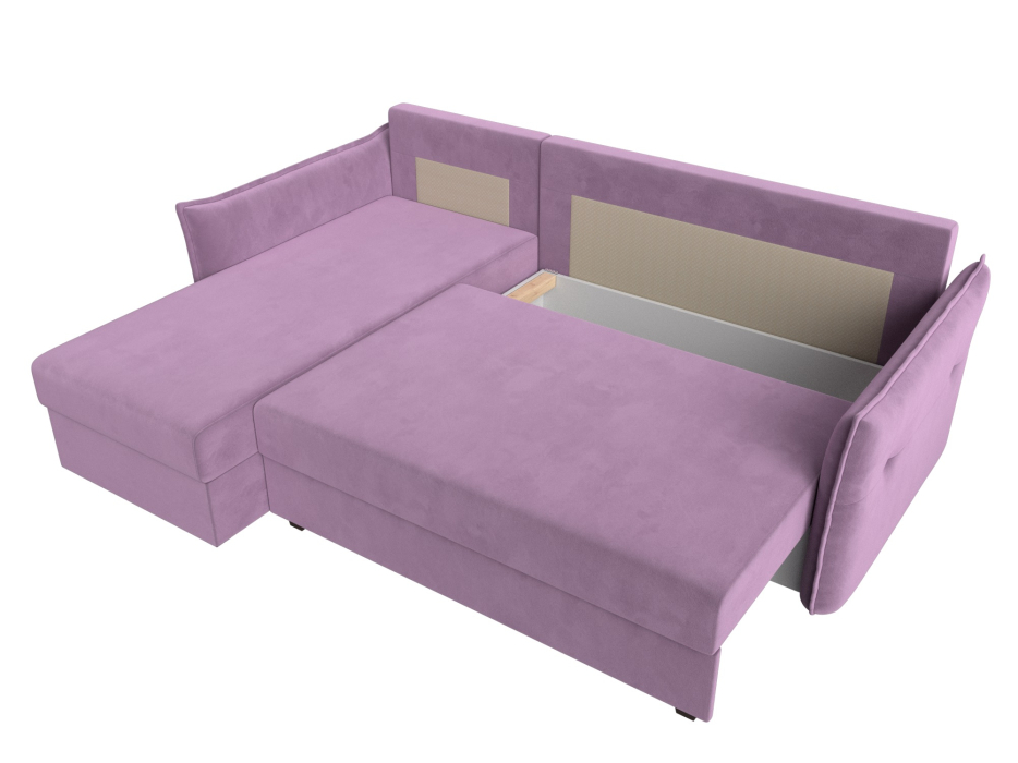 Диваны угловые в гостиную, Угловой диван Лига-004 левый угол, микровельвет