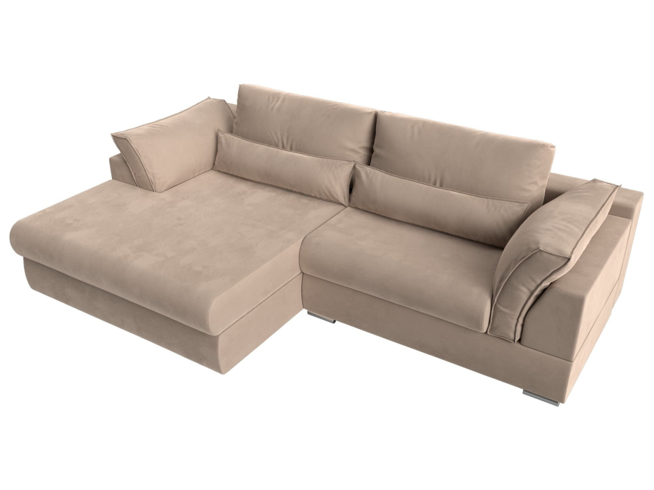 Диваны угловые в гостиную, Угловой диван Пекин угол левый, велюр