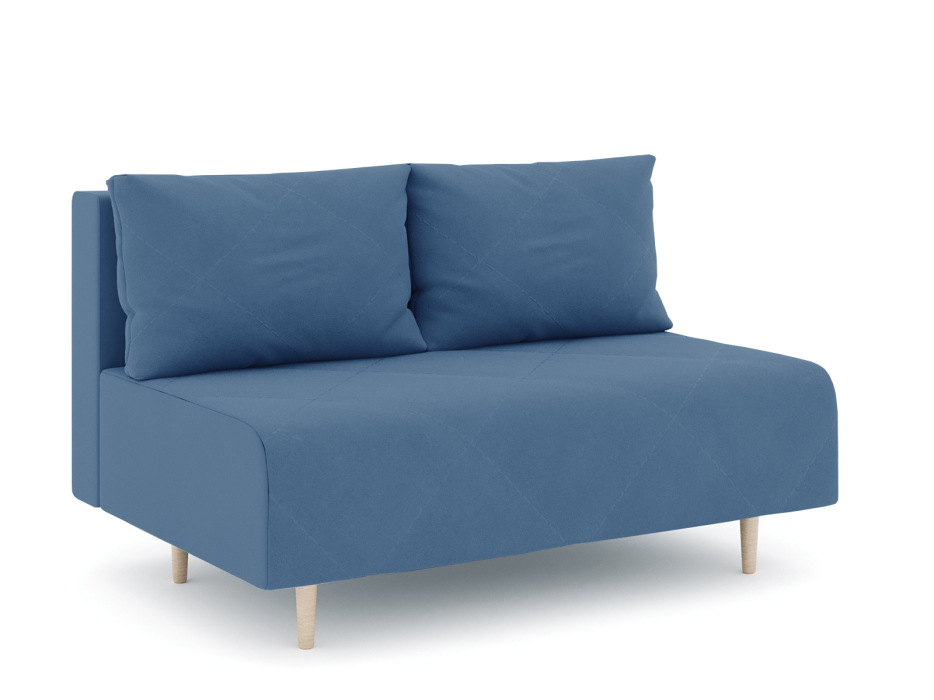 Дизайнерские диваны для гостиной, Диван прямой нераскладной Милли мини 2-х  местный без подлокотников, велюр