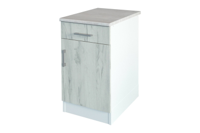 Кухня Адель 1800 дуб крафт белый