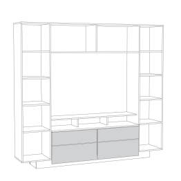 Стенка для гостиной Румба 03.272