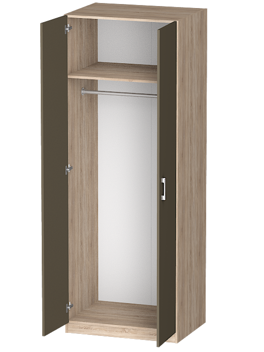Для одежды, Распашной шкаф Лайф для одежды 80*60*215 Дуб сонома