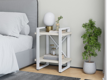 Тумба прикроватная Айсберг Лофт 40 белый