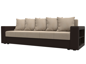 Диван прямой Дубай Лайт, велюр/экокожа