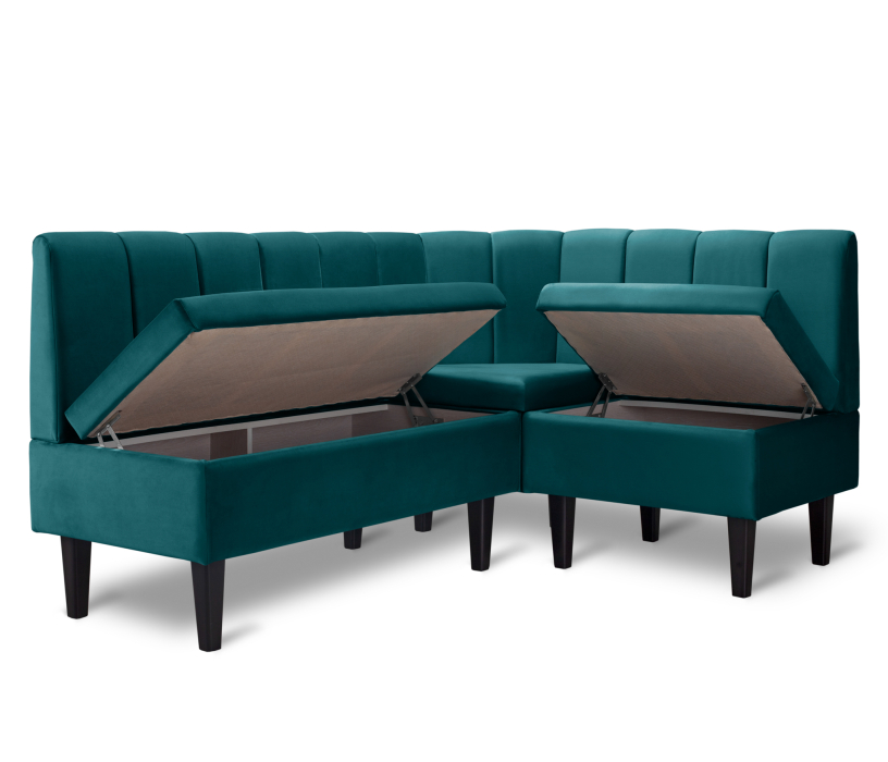 Кухонные уголки, Диван угловой Лео, микровелюр