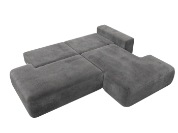 Диван угловой Лига-036 НПБ Модерн правый угол, велюр TOWER