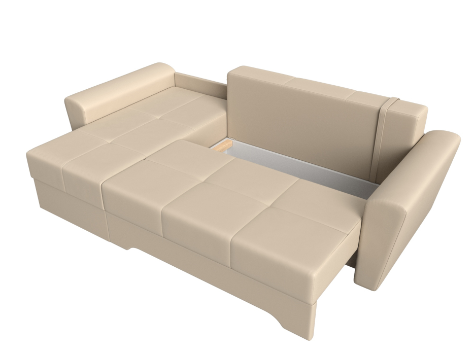 Диваны угловые в гостиную, Угловой диван Амстердам левый угол, экокожа