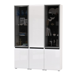 Шкаф с двумя дверками Сидней и два шкаф-витрины