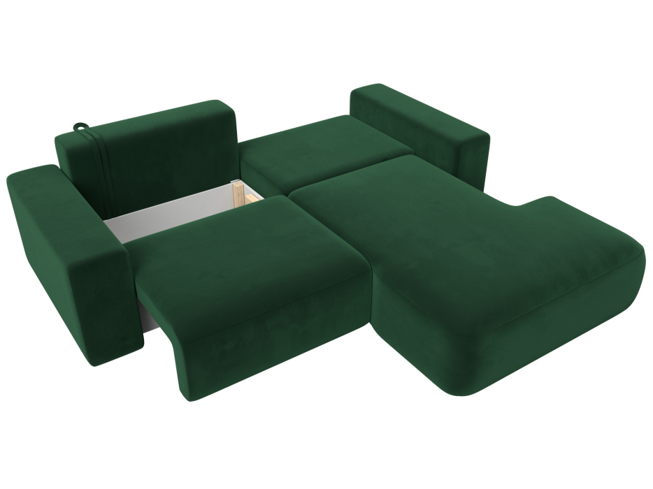 Диваны угловые в гостиную, Диван угловой Лига-036 Классик правый угол, велюр