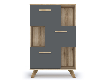 ВЕГА СКАНДИНАВИЯ гостиная Шкаф-стеллаж низкий 