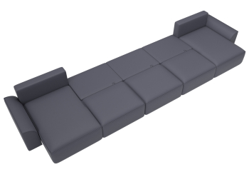 Диван П-образный Лига-048 НПБ МегаЛонг, экокожа GRIFON