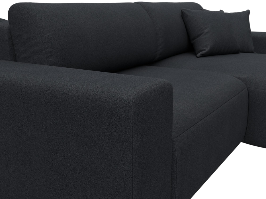 Диваны угловые в гостиную, Диван угловой Лига-036 НПБ Классик правый угол, замша JOLY