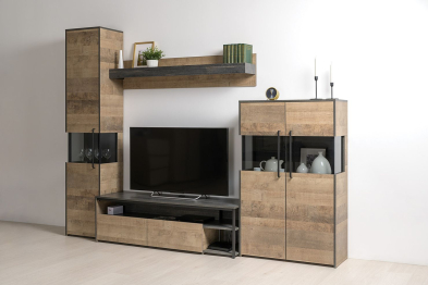 Трувор Шкаф-пенал с витриной 13.205 