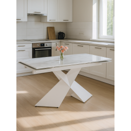 Стеклянный стол Хасселвуд 160(220)х90х77