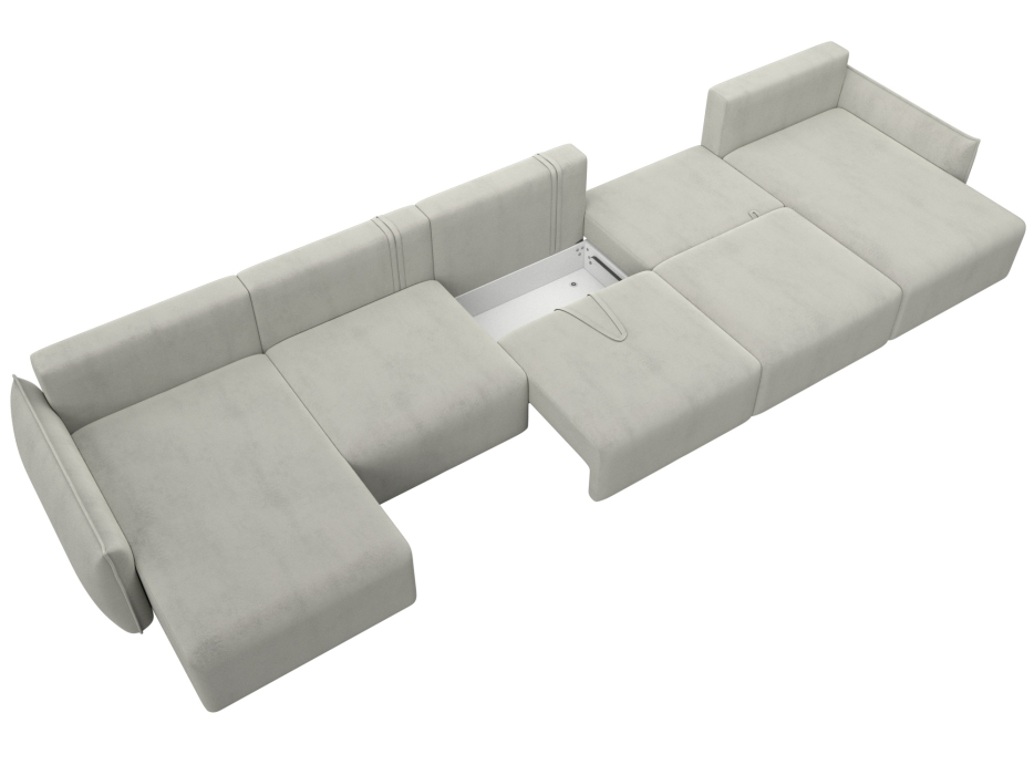 Диваны еврокнижки, Диван п-образный Лига-051 НПБ МегаЛонг, велюр TOWER