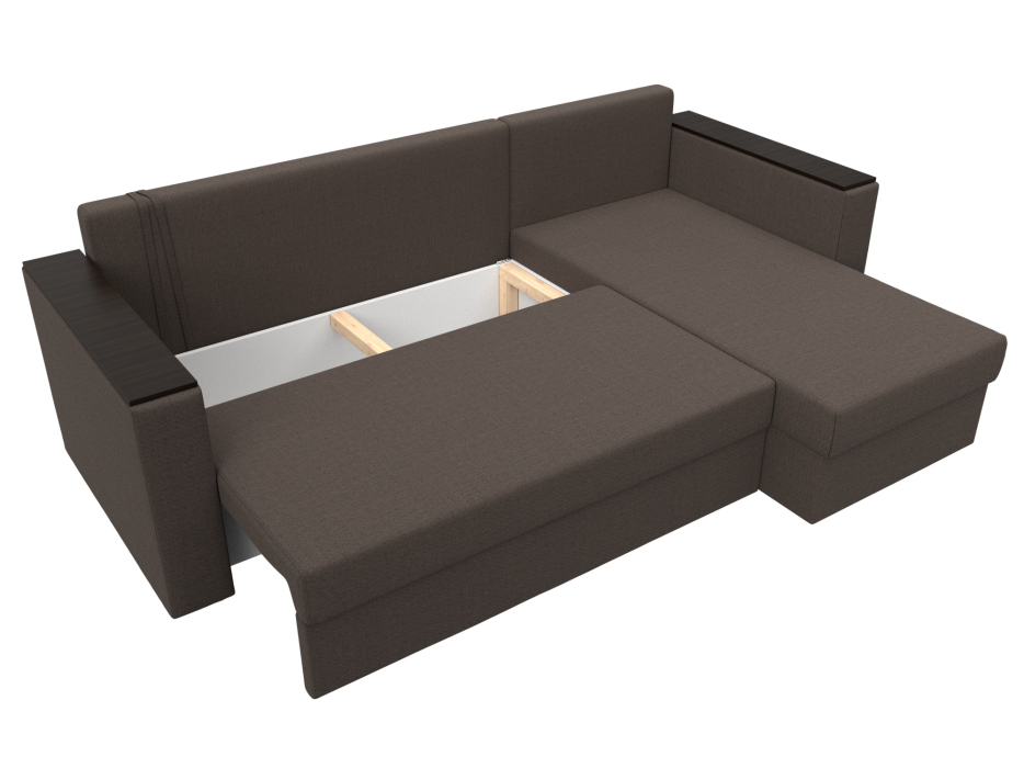 Диваны угловые в гостиную, Диван угловой Атланта бес стола универсальный угол, рогожка Амур