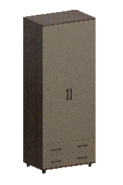 Модульная система Грейс Шкаф ШК-5005  Гикори Джексон Темный