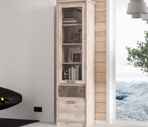 Шкаф с витриной 1V1D1S, JAZZ