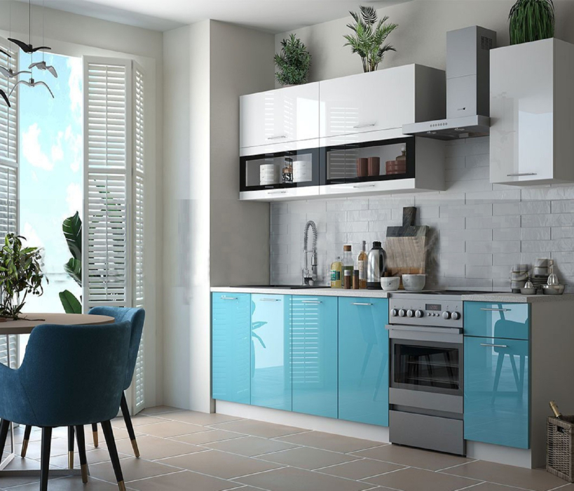 Кухня, Кухня МДФ Техно NEW 2000 Комплектация №2