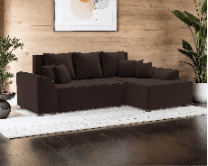 Диваны угловые в гостиную, Диван Каскад Правый угол (Велюр)