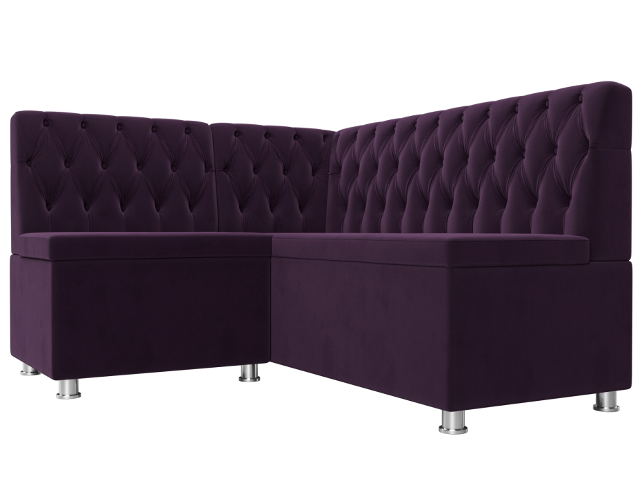 Диваны угловые кухонные, Кухонный угловой диван Мирта левый угол, велюр