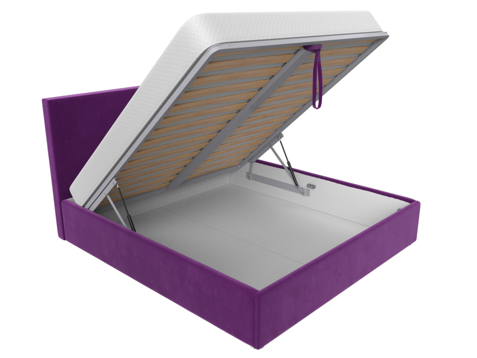 Мягкая кровать, Интерьерная кровать Кариба 200, микровельвет