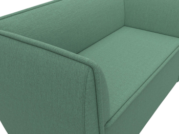 Диван кухонный прямой Бергамо 2-х местный, рогожка Амур