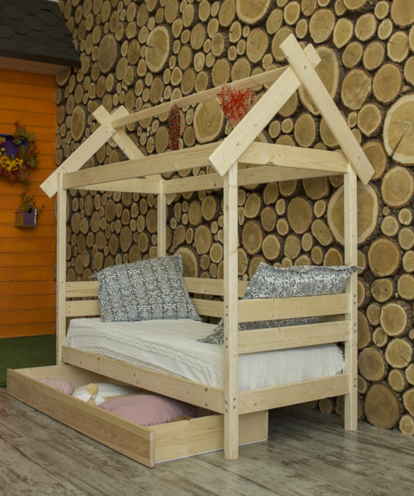Кровати одноярусные, Детская кровать Избушка 80х160