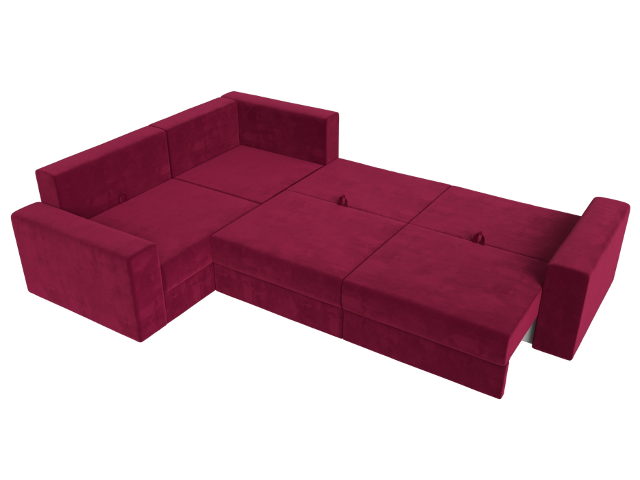Офисные диваны, Угловой диван Майами Long левый угол, микровельвет
