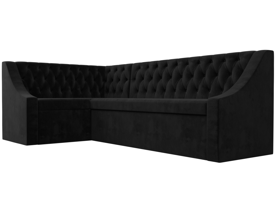 Диваны угловые кухонные, Кухонный угловой диван Мерлин правый угол велюр