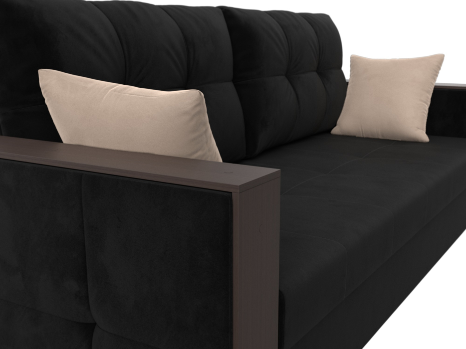 Диваны еврокнижки, Прямой диван Валенсия Лайт, велюр