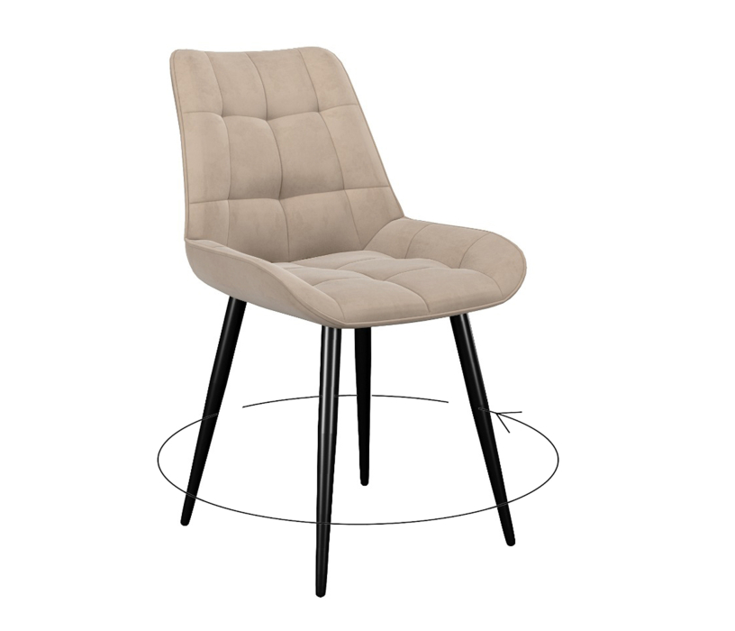 Стулья, Стул DikLine 226 поворотный/опоры черные