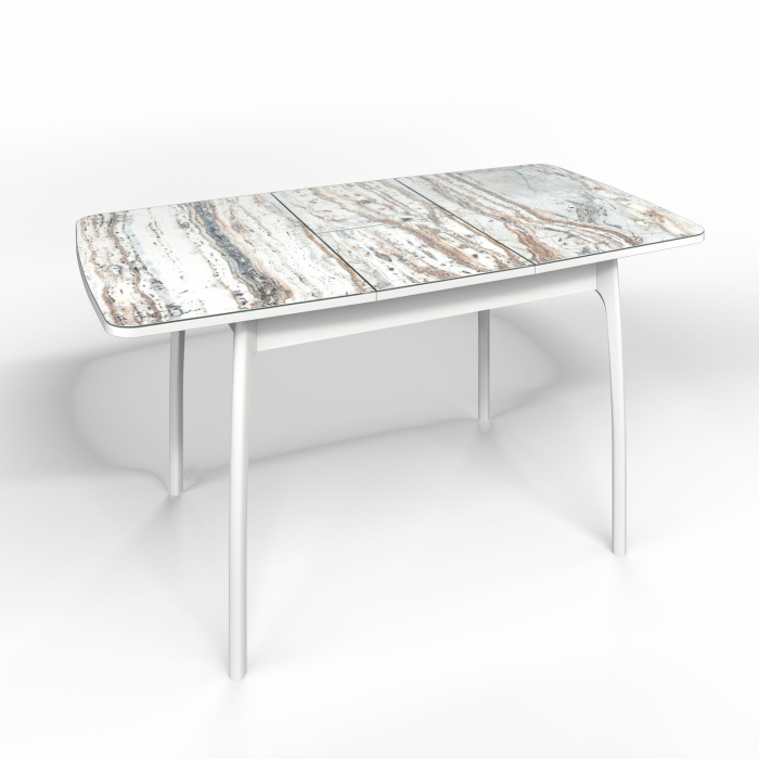 Обеденные столы, Флорида стол гнутая нога №2 Белый