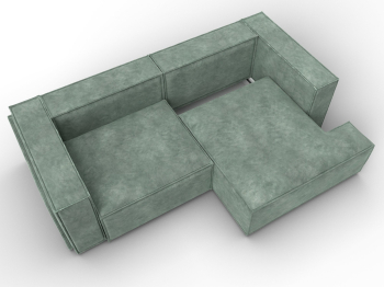 Диван угловой Лига-061 угол правый, велюр BRUT