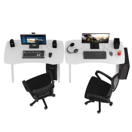 Два игровых стола Мебель--24 GT-2310 и два кресла компьютерных