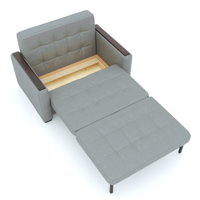 Диваны с ящиком для белья, Диван- кровать Этро Вуд, рогожка, 140